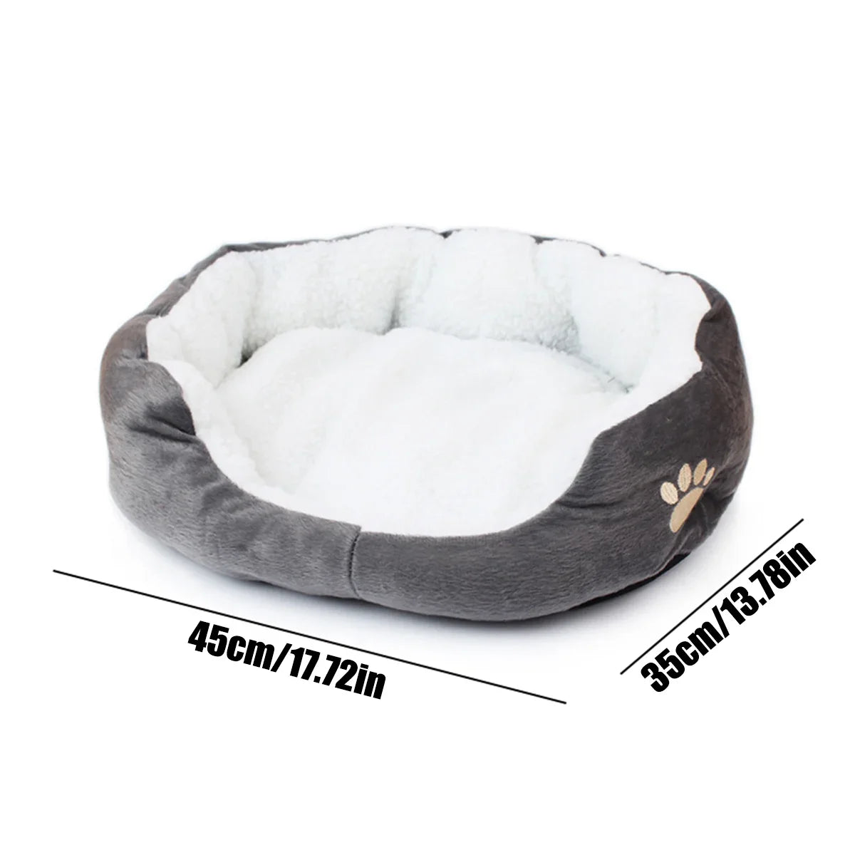 Hundebett mit verdickter PP-Baumwolle